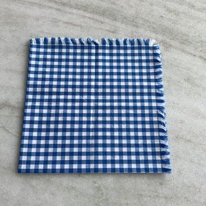 The Tie Bar Men’s Blue and White Gingham Check pocket square